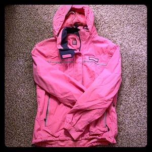 Vineyard vines pink raincoat